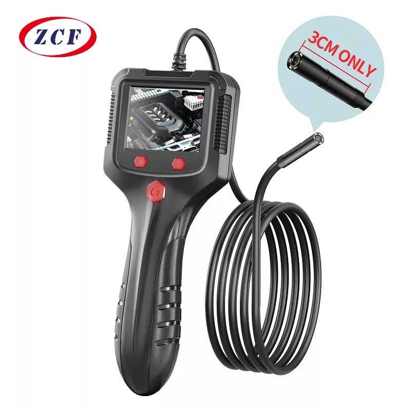 2.4'' IPS Screen Industrial Endoscope Camera HD1080P 50 Meter Pipe Sewer Inspection Borescope IP68 Waterproof LED 2600mAh P100