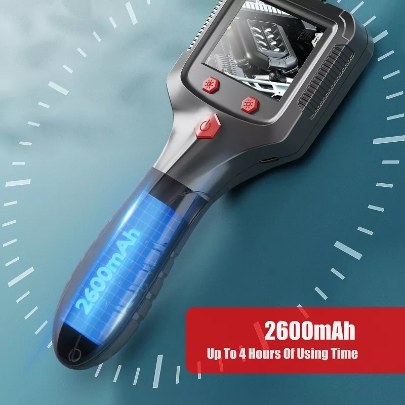 2.4'' IPS Screen Industrial Endoscope Camera HD1080P 50 Meter Pipe Sewer Inspection Borescope IP68 Waterproof LED 2600mAh P100 - Image 5